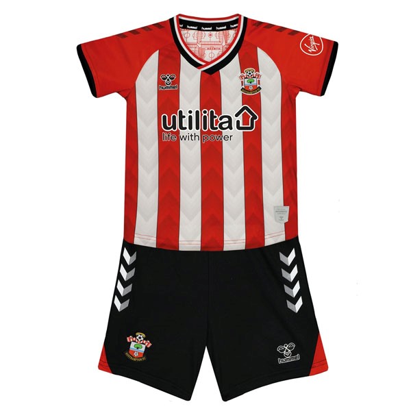 Heimtrikot Southampton Kinder 2021-2022 Günstige Fußballtrikots